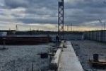 Произведена установка первой колонны корпуса жаток.